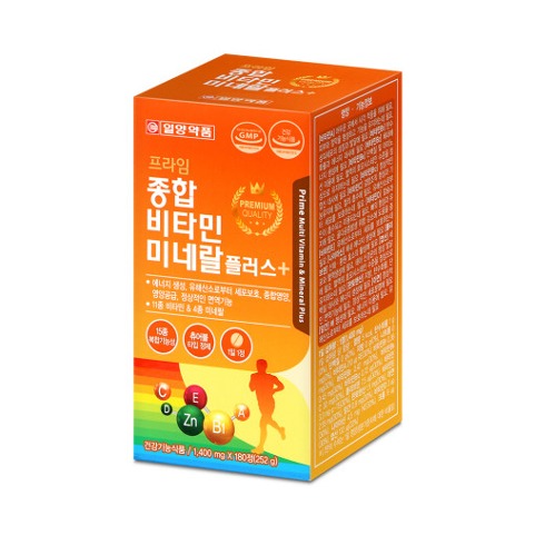일양약품 프라임 종합 비타민 미네랄 플러스 180정